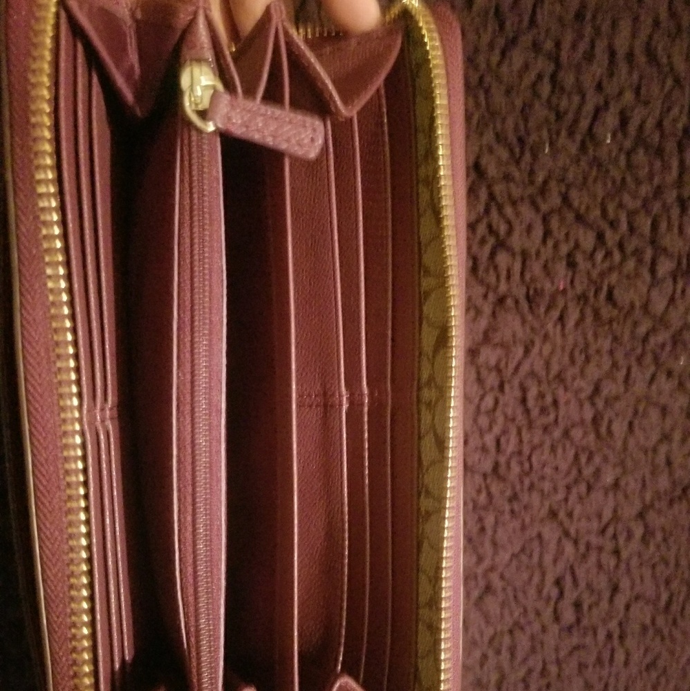Leather Coach wallet